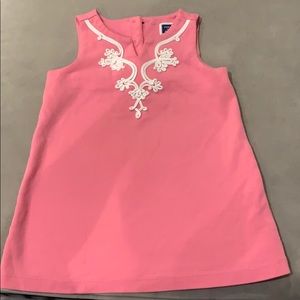 Janie and Jack pink baby girls dress 12-18 months
